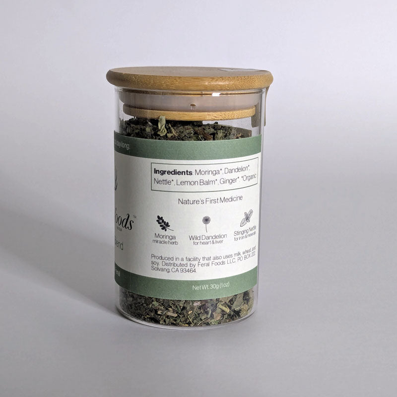 organic loose-leaf tea crafted with wild botanicals