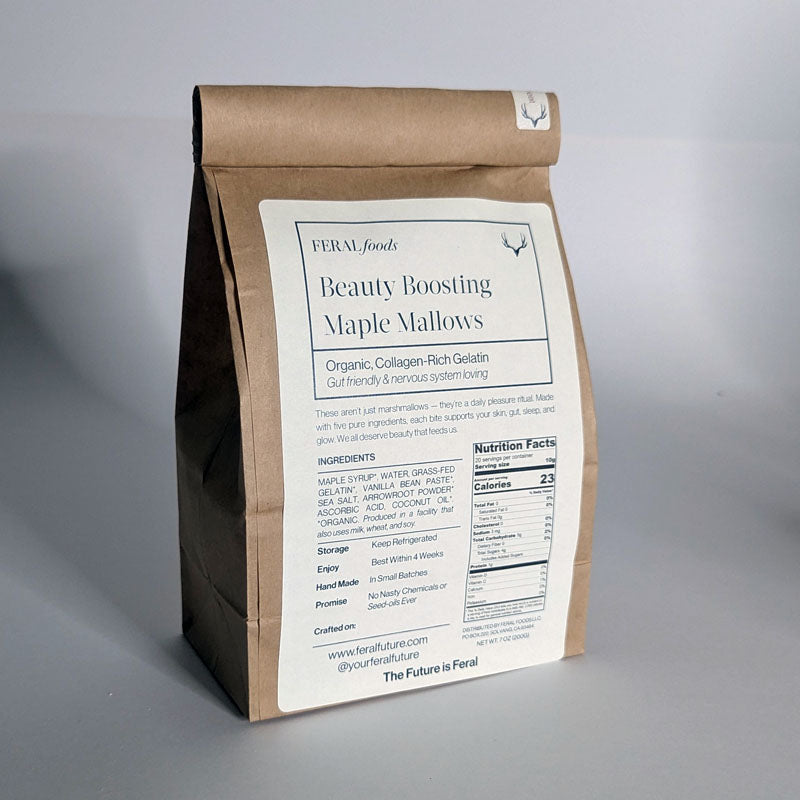 organic maple-sweetened collagen marshmallows